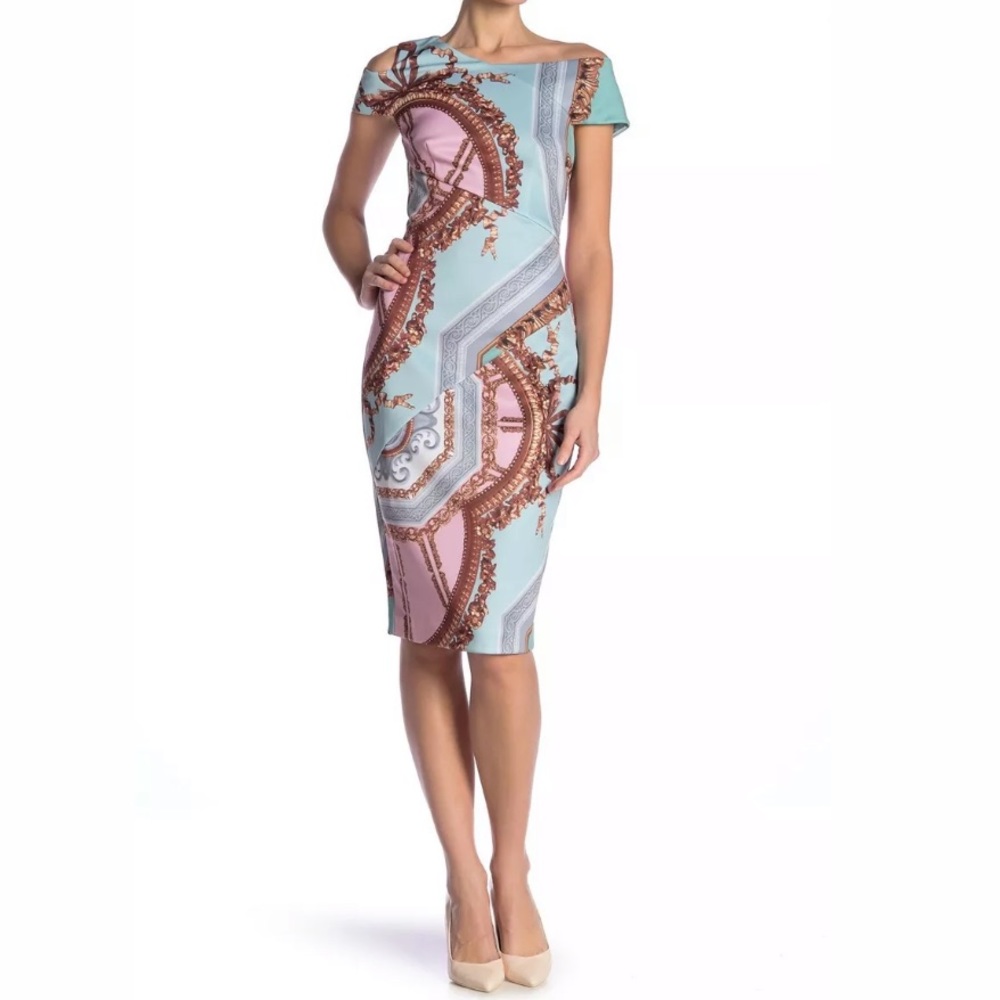 New Ted Baker London Versailles Print Sheath Dress